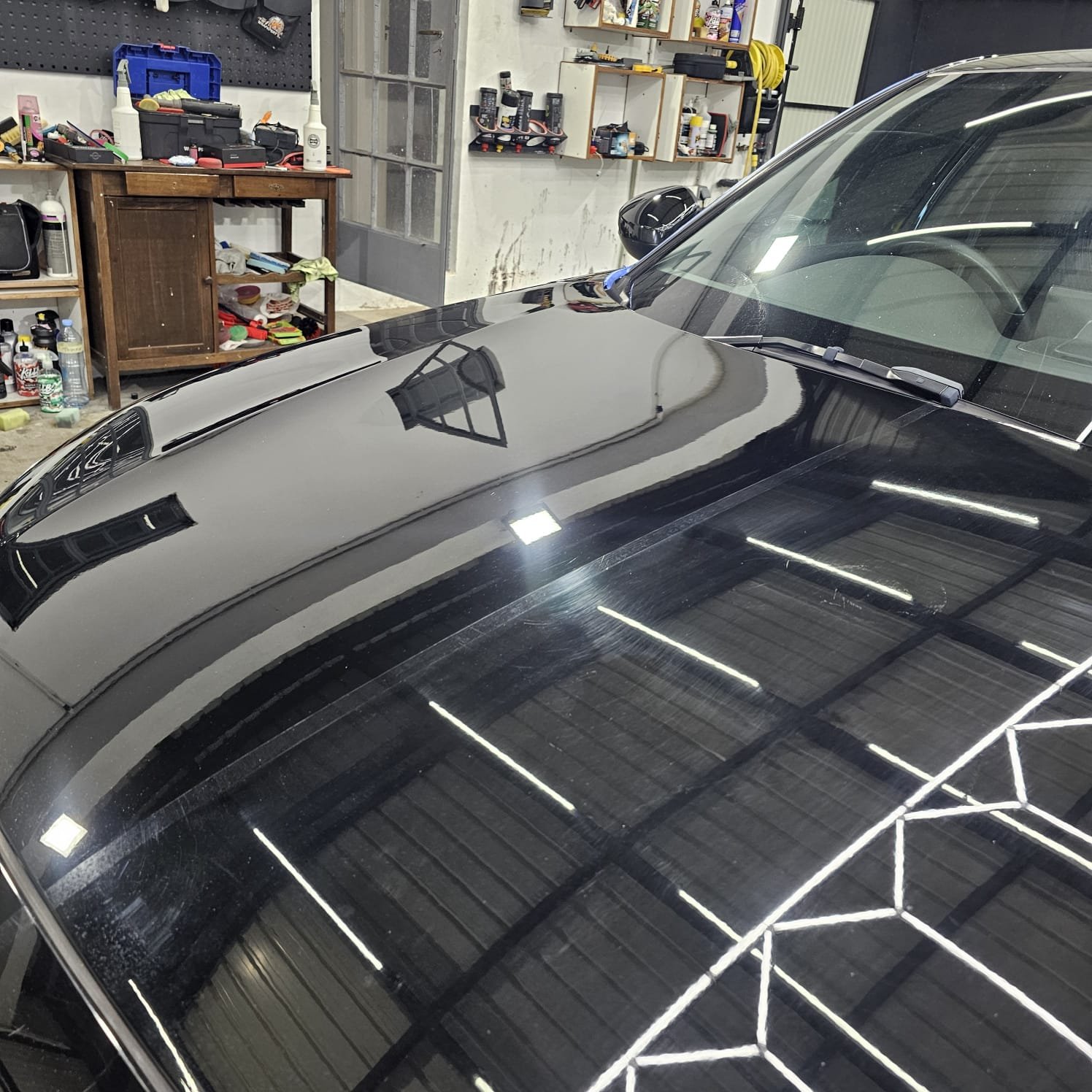 Paint correction before polishing